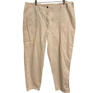 Lauren Ralph Lauren Jeans 100% Cotton Women Plus Size 18W Pockets Beige